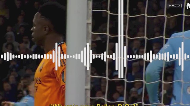 Así contestó Vinicius Junior a la grada del Etihad cuando le recordaron el Balón de Oro de Rodri