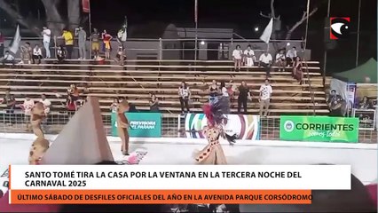Santo Tomé tira la casa por la ventana en la tercera noche del carnaval 2025