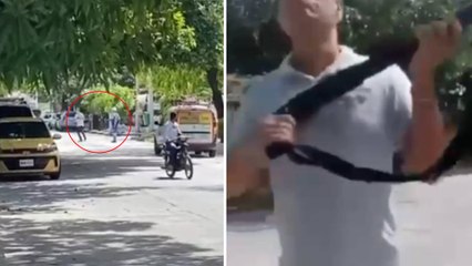 VIDEO | Hombre apuntó con una escopeta a operario de Air-e por suspensión de servicio en Santa Marta