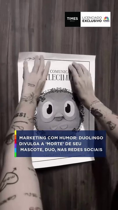 Duolingo informa que sua mascote “faleceu” nesta terça-feira (11)