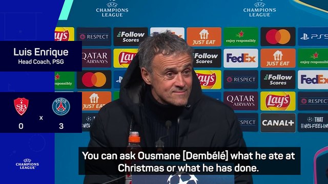 Dembele like a video game player for PSG - Luis Enrique