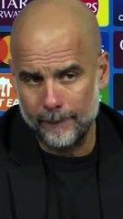 El momento tenso de Guardiola al ser preguntado por la pancarta
