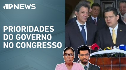 Davi Alcolumbre se reúne com Fernando Haddad, Alexandre Padilha e Simone Tebet
