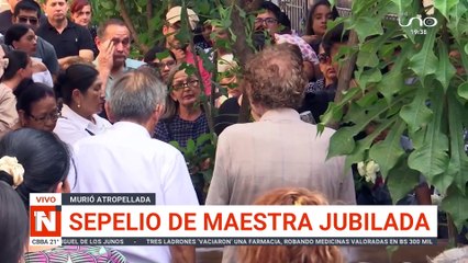 Sepelio de la maestra jubilada