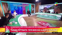 Tamara Pettinato respondió a las declaraciones de Alberto Fernández por su escandaloso video