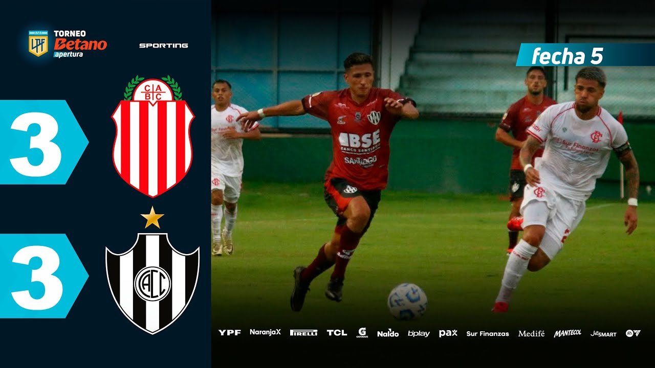 Barracas Central vs Central Córdoba (3-3) | LPF Torneo Apertura 2025 | Fecha 5