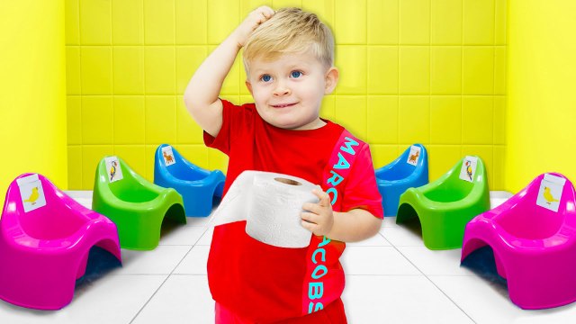 Roma and Diana help Oliver Potty Train