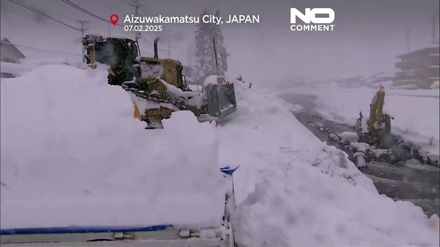 NO COMMENT: Fuertes nevadas dejan hasta tres metros de nieve en Japón