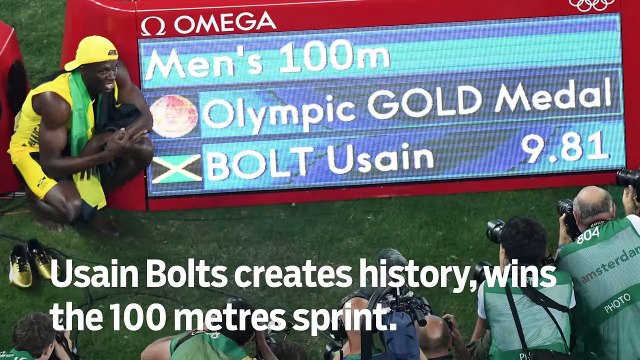 Usain Bolts creates history, wins the 100 metres sprint - GN Headlines