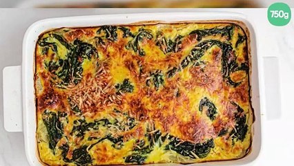 Gratin au blanc et vert de blette au jambon