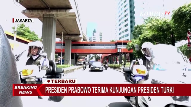 Terbaru! Iring-Iringan Mobil Presiden Turki Erdogan Menuju Istana Bogor