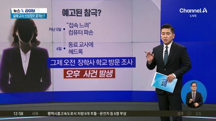 위험 징후 있었지만 학교 출근…예고된 참극?