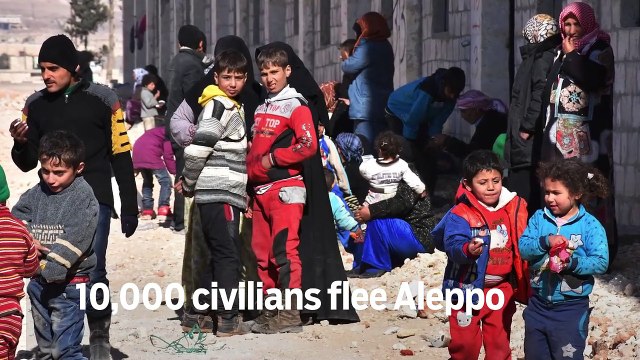 10,000 civilians flee Aleppo - GN Headlines