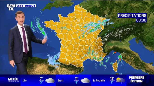 Du gris sur la moitié nord, grande douceur autour de la Méditerranée