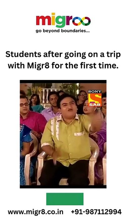 Students after going on a trip with Migr8 for the first time.