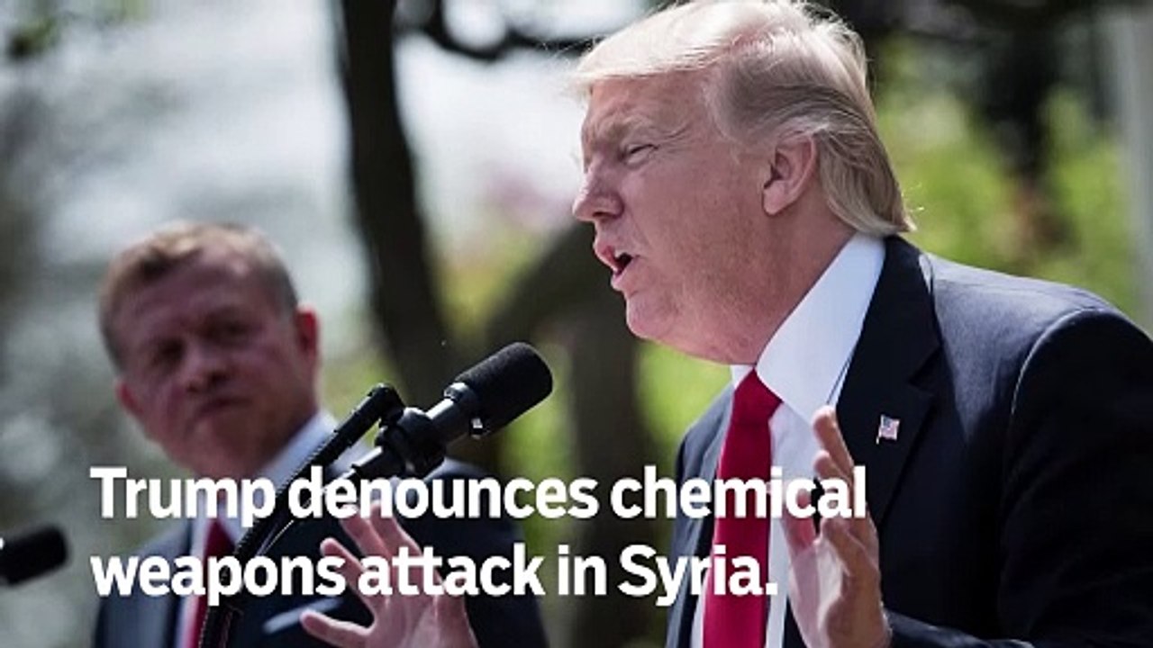 Donald Trump denounces chemical weapons attack in Syria - GN Headlines
