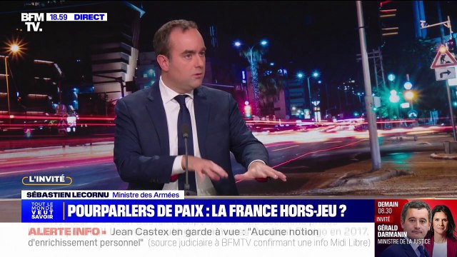 Pourparlers entre l'Ukraine et la Russie: La France n'est pas mise de côté , assure Sébastien Lecornu