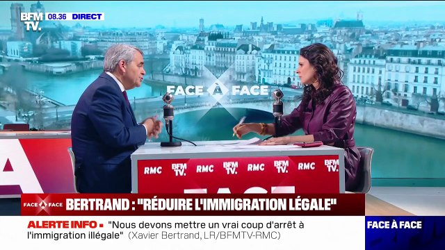 Immigration, RN, IA...L'interview de Xavier Bertrand (LR) en intégralité