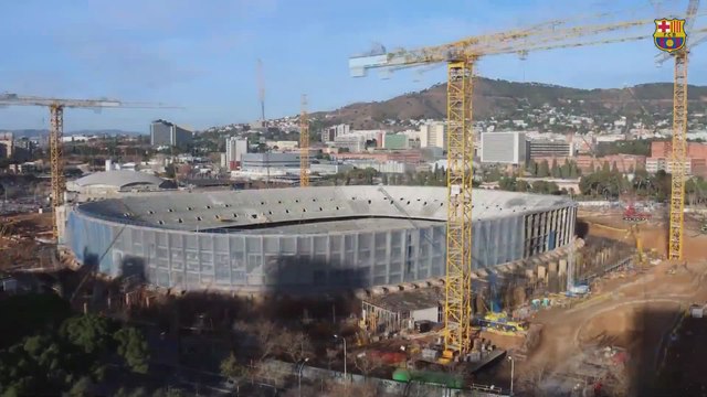 Así está ahora el Camp Nou: la evolución de las obras en el estadio blaugrana