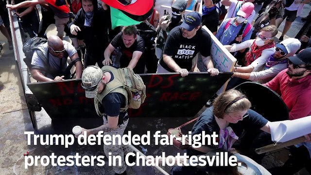 Trump defends far-right protesters - GN Headlines