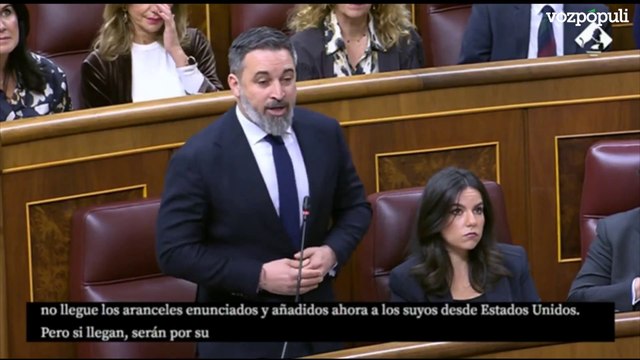 Abascal, a Sánchez: Usted se ha puesto chulo. Es muy sencillo, Meloni cae bien y usted mal. Tendremos aranceles por su culpa