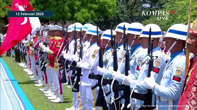 Tampil Kompak! Prabowo & Erdogan Pakai Kacamata Hitam Saat Upacara Penyambutan di Istana Bogor