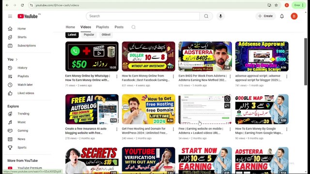 ASTERRA CPM method, Self Clicking earning Online Earning in Pakistan by ASTERRA