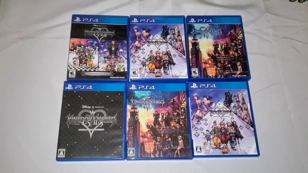Kingdom Hearts 1.5+2.5, 2.8, & 3 Japanese Covers VS English