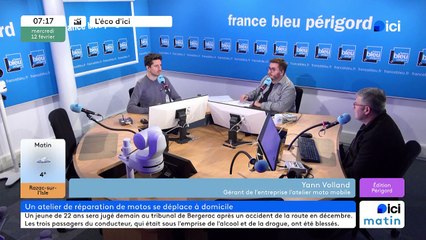 Yann Volland, gérant de l'entreprise l'atelier moto mobile