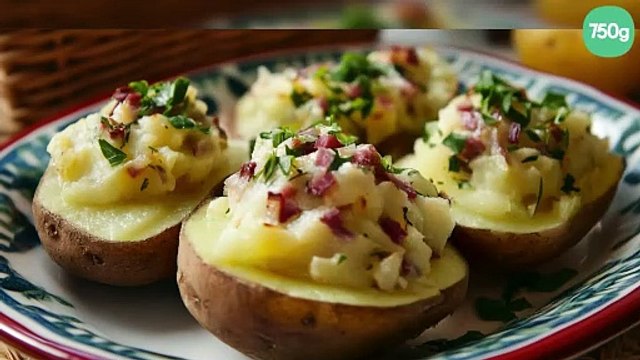 Pommes de terres farcies à la cancoillotte