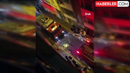 Esenler'deki Yangında Mahsur Kalanlar Balkondan Atladı