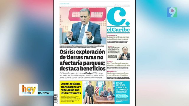 Titulares prensa dominicana miércoles 12 de febrero 2025 | Hoy Mismo