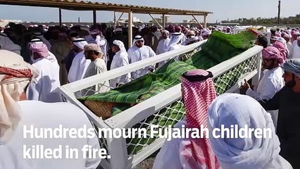 Hundreds mourn Fujairah children killed in fire - GNHeadlines