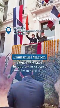Emmanuel Macron et Narendra Modi inaugurent le nouveau consulat indien à Marseille