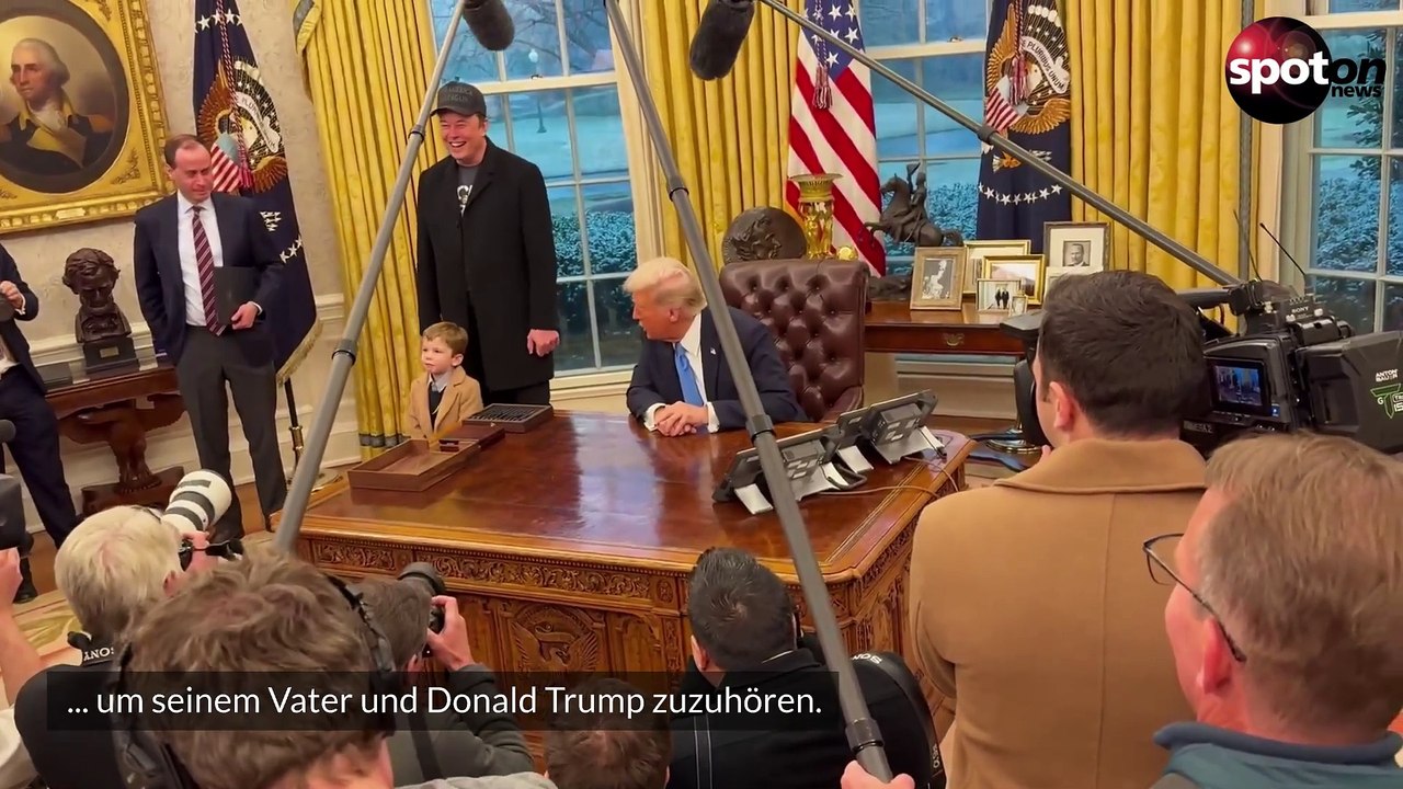 Elon Musks Sohn 'Lil X' stiehlt Donald Trump die Show