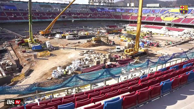 Así avanzan las obras del Camp Nou