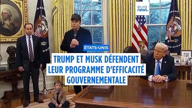 Donald Trump et Elon Musk défendent leur programme d'efficacité gouvernementale DOGE