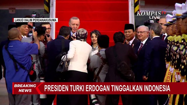 [FULL] Detik-Detik Presiden Turki Erdogan Tinggalkan Indonesia, Diantar Presiden Prabowo ke Halim