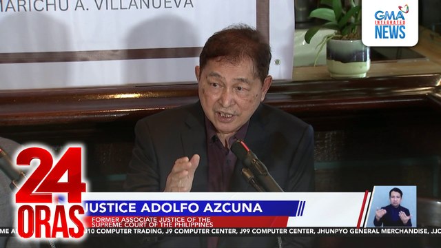 (Ret.) Assoc. Justice Azcuna: Posibleng kwestyunin sa Korte Suprema kung di agad sisimulan ng Senado ang impeachment trial vs VP Duterte | 24 Oras