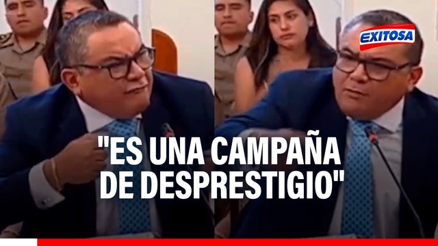 Santiváñez acusa a medios de comunicación de estar comprometidos con la criminalidad : Es una campaña de desprestigio
