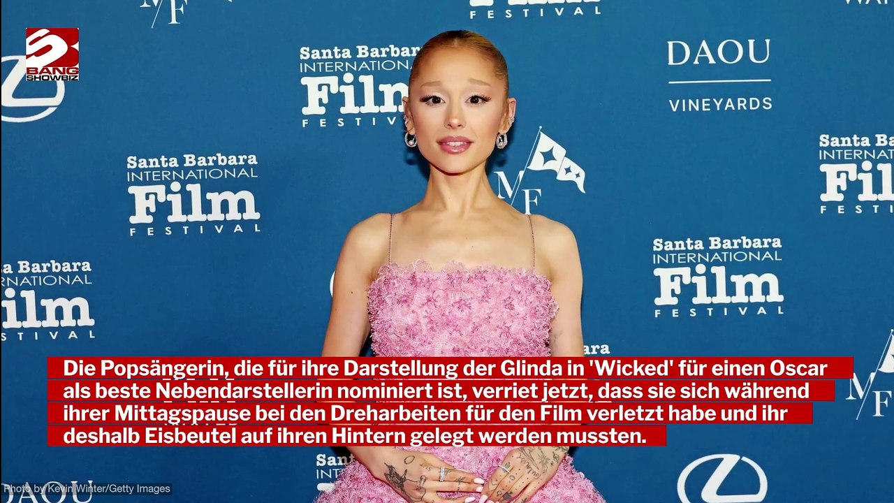 Ariana Grande: Sie verbrannte sich eine 'Pobacke' bei 'Wicked'-Dreh