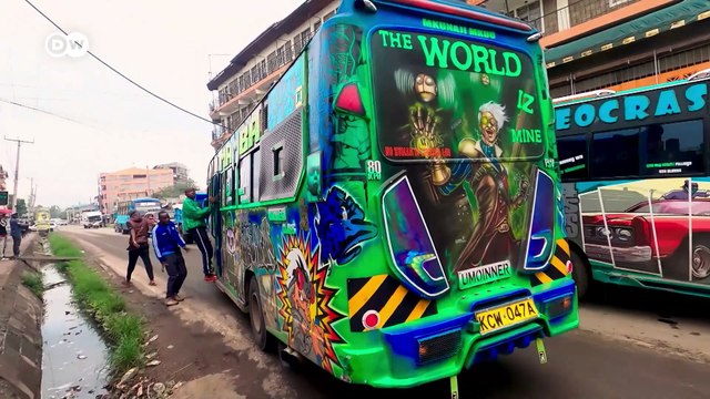 Kenya's public buses show off colorful matatu culture