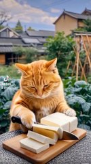 Cat Cooking Food ! Cat Khana Paka Rhi Hai 👍