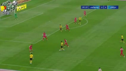 گل اول بازی سپاهان و پرسپولیس