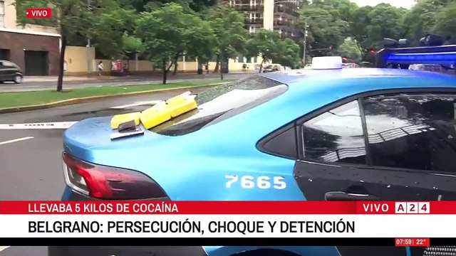 🚨 DETIENEN A UN HOMBRE QUE LLEVABA 5 KILOS DE COCAÍNA TRAS UNA INTENSA PERSECUCIÓN EN BELGRANO
