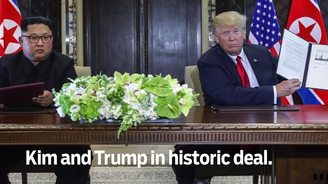 Kim and Trump in historic deal - GN Headlines
