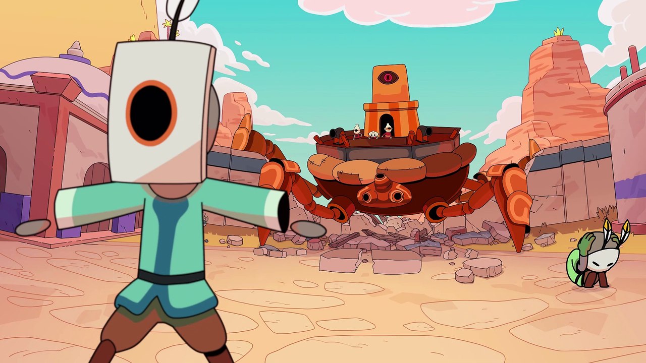 In DuneCrawl durchstreift ihr als Freibeuter Wüsten auf bewaffneten Riesenkrabben