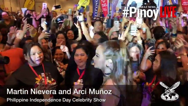 Live: Filipino stars Martin Nievera and Arci Munoz at the Philippine Independence Day celebration