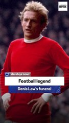Football legend Denis Law’s funeral
