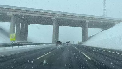 Kuzey Marmara Otoyolu’nda kar ve sis